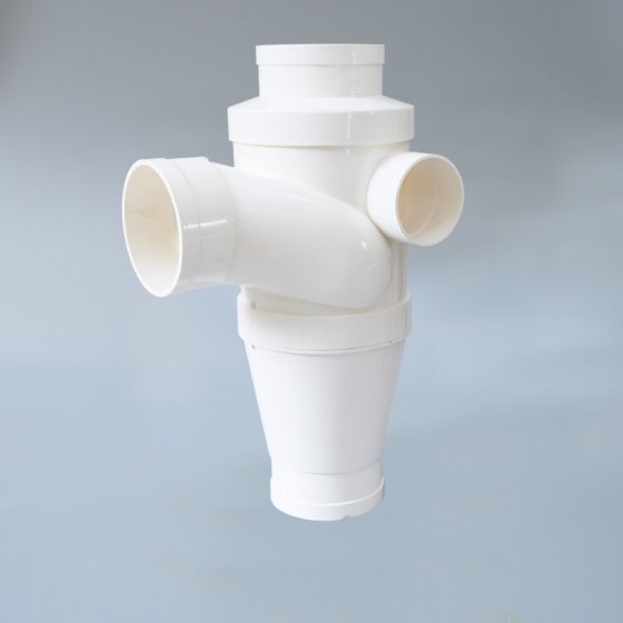 PVC-U旋流左四通