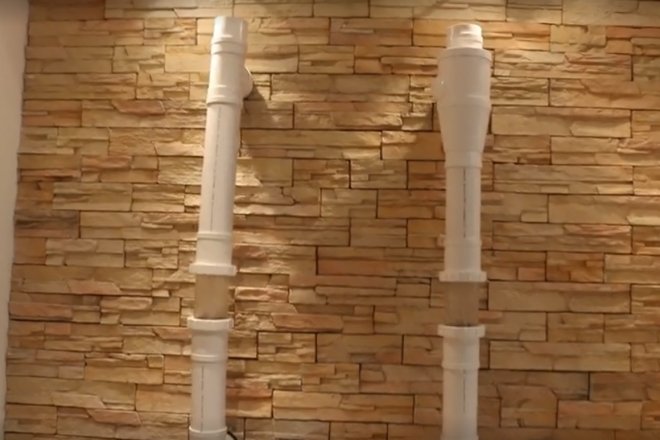 PVC超靜音螺旋單立管材演示